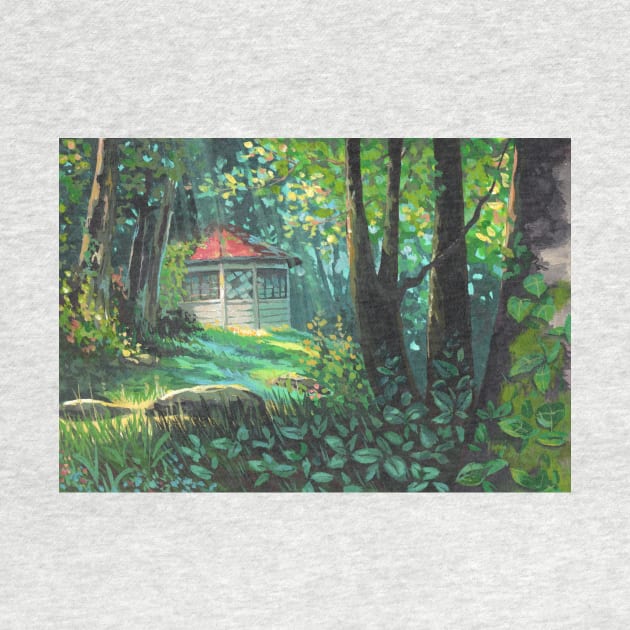 House in the forest by MariaCameliaArt